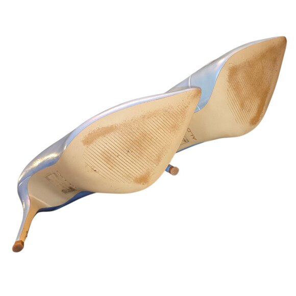 ALDO Stressy Powder Blue Iridescent Stiletto sz 6 - Picture 11 of 11